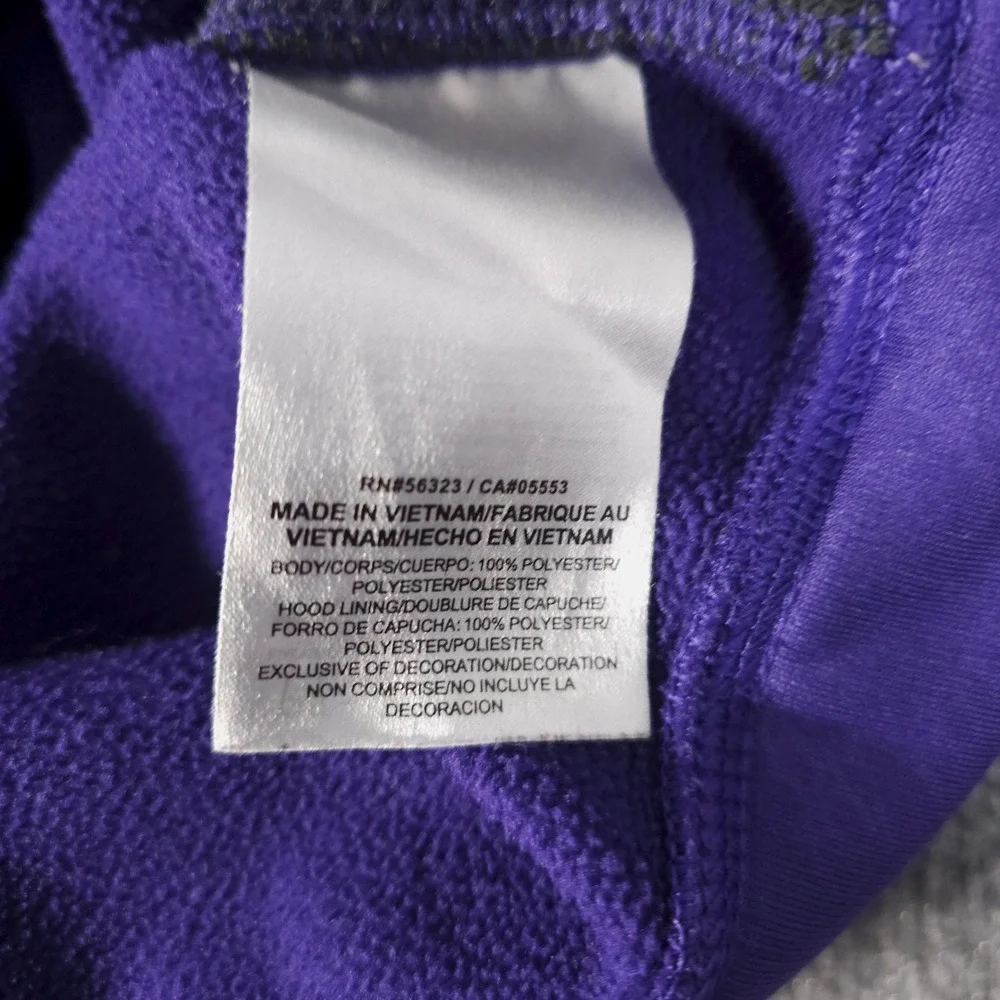 Nike LSU Tigers Hoodie Men's M Purple‎ Therma-Fit Sweatshirt NCAA Authentic